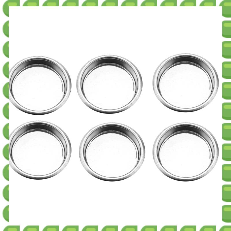 A04V 6X 58Mm Coffee Machine Blank Filter/Stainless Steel Backwash Cleaning Blind Bowl Coffee Machine Accessories