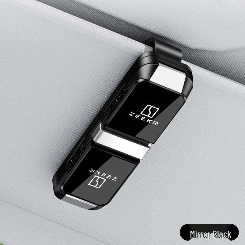 Zeekr 001 Car Glasses Clip - 2-Way Sun Visor Ticket & Sunglass Holder