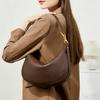 Burminsa Rindsleder Echtes Leder Achsel Schultertaschen Für Damen 2026 Luxus Designer Halbmond Handtaschen Halbmond Damen Handtaschen