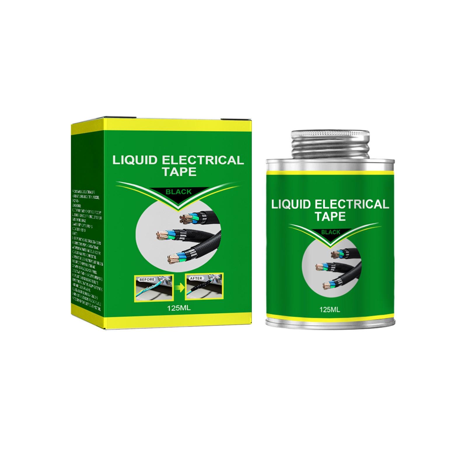 

125 мл Рідка ізоляційна стрічка Трубка Паста Швидка гума Фіксована суха герметизація Клей Водостійкий УФ One Size чорний