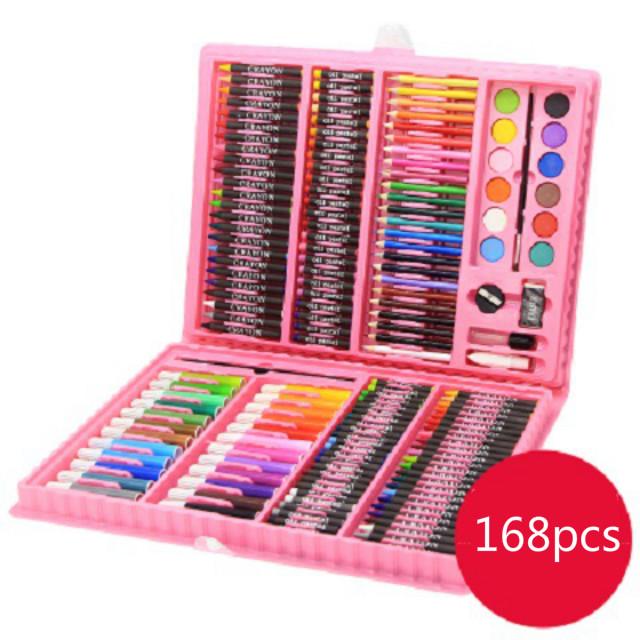 168 Pcs Watercolor Pen Primary School Children Paint Brush Non-toxic Painting Kindergarten Crayon