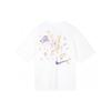 New Nike Women'ss Hand-Drawn Print Crewneck T-Shirt White FD9315-100