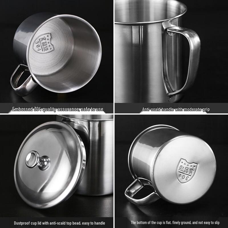 Lion Search 304 Stainless Steel Anti-Scalding Mug