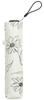 Parce que Parapluie Super Pliant en PU, Fleur Légère/Ligne, Mini, Blanc, B-093985