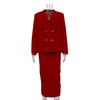 European and American Fashion Temperament Long sleeve Blazers Skirt sets Suit Jacket and Skirt Set