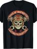 MenS Vintage Sons of Ibuprofen Biker TShirt Funny Arthritis Chapter Design with Skull Goggles Red White Graphic Print
