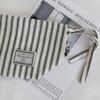 Korean Style Drawstring Tissue Bag Cotton Paper Towel Dispenser Stripe Napkin Holder  Bathroom