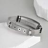 Stainless Steel Mesh Strap Bracelet Simple Clear Blank Bar Watch Accessory Causal Daily Jewelry