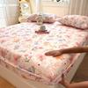 100% Cotton Bed Sheets Bed Bedroom Flower Printed Bed Cover Bedding (excluding Pillowcases) Single/Queen/King Washabl