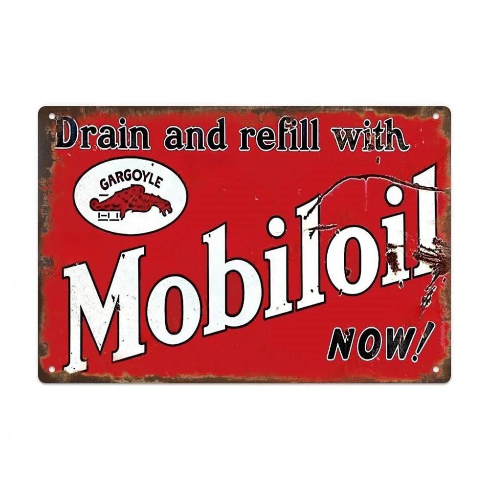 Car Gas Oil Sign Vintage Lubricant Metal Billboard Wall Plate Poster Decor Garage Auto Repair Shop Tin Sign Decorative Plaque