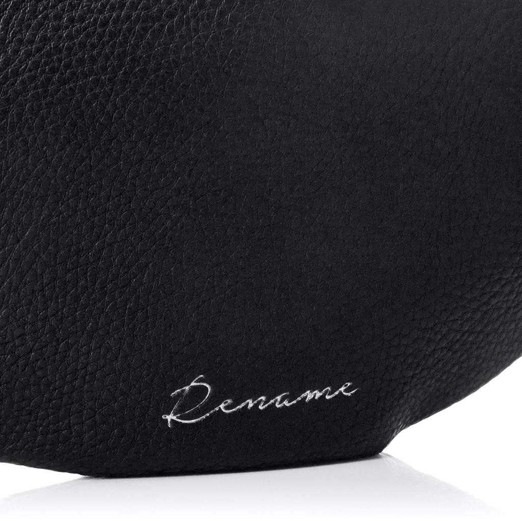 Synthetic Leather Smart Waist Bag [Rename] (Black)