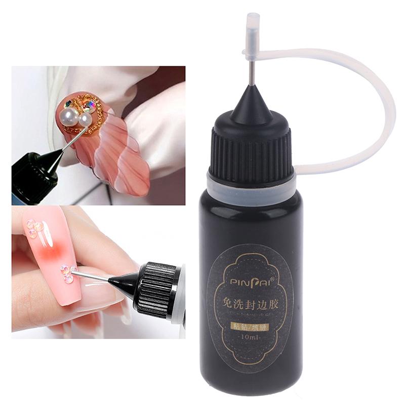 10Ml Nail  Adhesive Glue For Stick The Drill Transparent Nail Glue