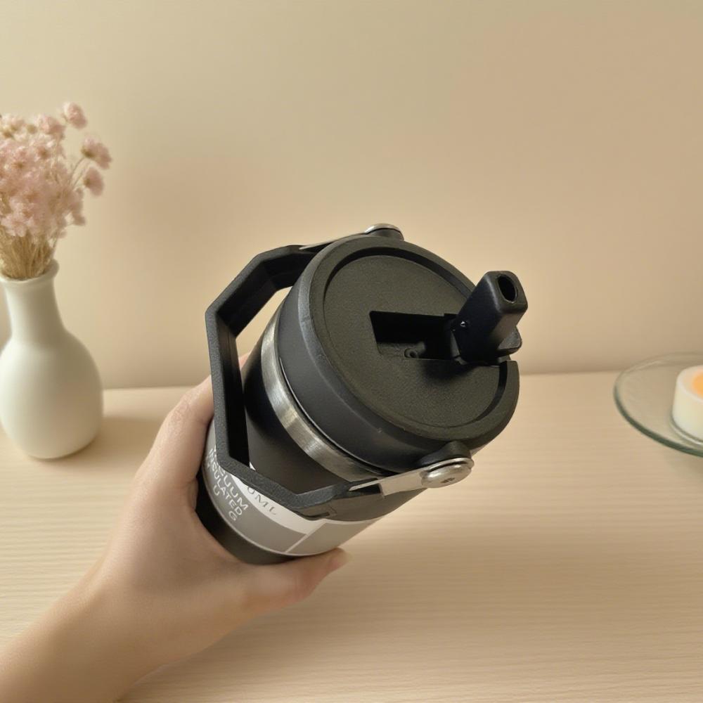 30oz Thermal Water Bottle With Straw Insulated Tumbler Cup for Water Tea Coffee Vacuum Flasks Stainless Steel Thermos Bottle Kee