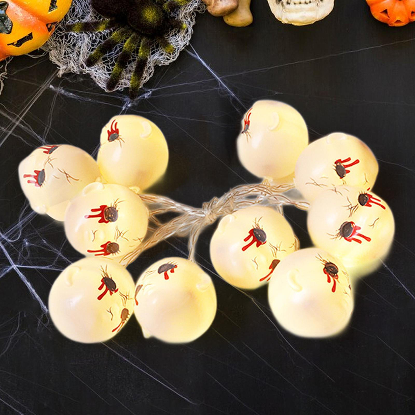 

USB-гирлянда в виде лица призрака на Хэллоуин, легкая многоцелевая, теплый белый цвет 1.5 Meter 10 Light