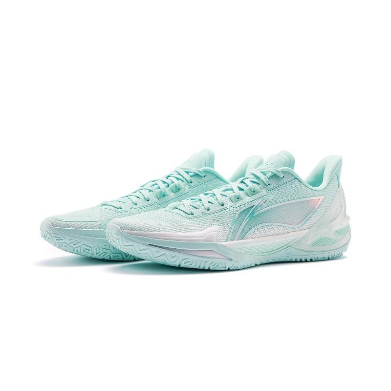 Li-Ning Blade 6V2 Biluo Super Boom Lightweight Stable Low Top Practical Basketball Shoes Men Blue White ABAV087-5