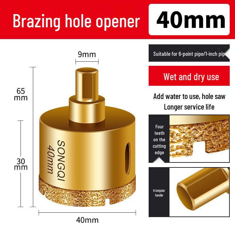 Diamond Tile Drilling Bit for Glass, Marble & Porcelain