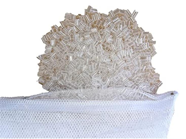 Breathable, Transparent Pipe Pillow, 35x50cm, Soft Type, Washable, Height Adjustable, Clean, Head Support, Mesh Inner Bag Included, Soft Pipe,