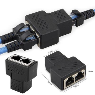Divisor de cable de red CAT6 blindado RJ45: Conector uno a dos