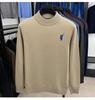 Men's Thickened Wool Sweater 450g - Autumn/Winter 2025 Fashion Embroidered Base Layer