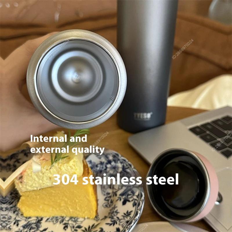 Tyeso Gradient Stainless Steel Insulated Water Bottle Portable Travel Mug for Men Women and Students Handheld Sports Water Cup