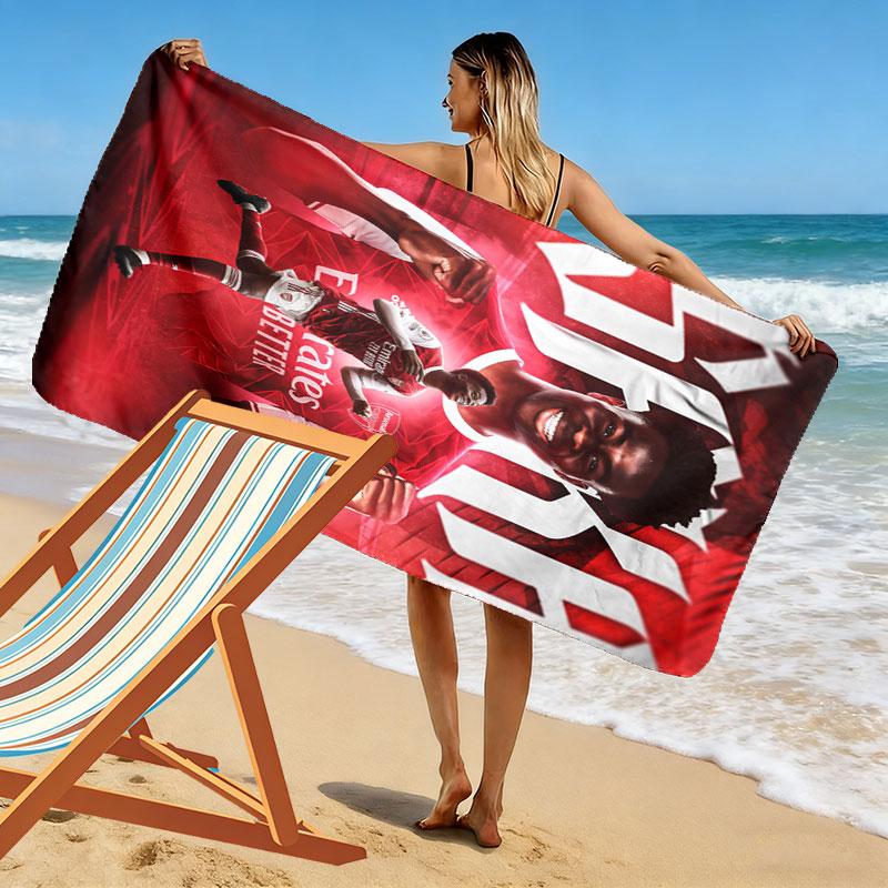 Bukayo Saka Legend Beach Towel, Large Soft Quick Dry Towel for Beach Camping Swimming