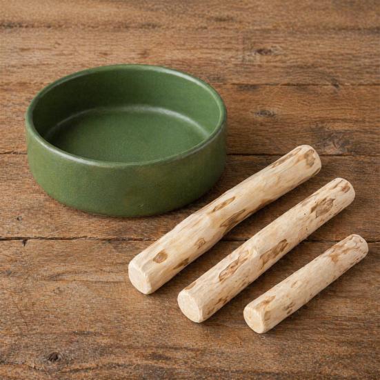 Safe Durable Dog Toys Coffee Wood Chew Toy, Wooden Puppy Teething Natural Toy Stick, Dental Health for Small Medium Large Dogs
