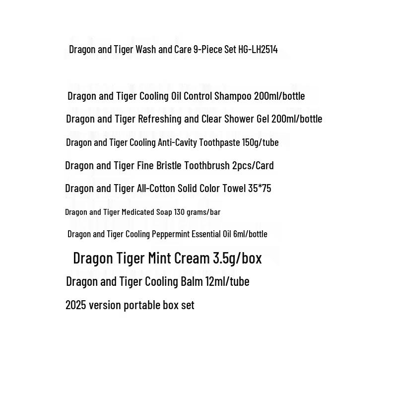 Longhu Personal Care 9-Piece Set