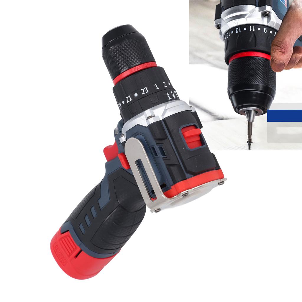 18V Electric Power Drill Set Pure Copper Brushless Motor Cordless Drill Driver for Wood Metal Cerami