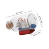 Glass Drift Bottle Ocean Theme Desk Ornament Nautical Home Decor Ship in A Bottle Handcrafted Unique Keepsake for Office Living