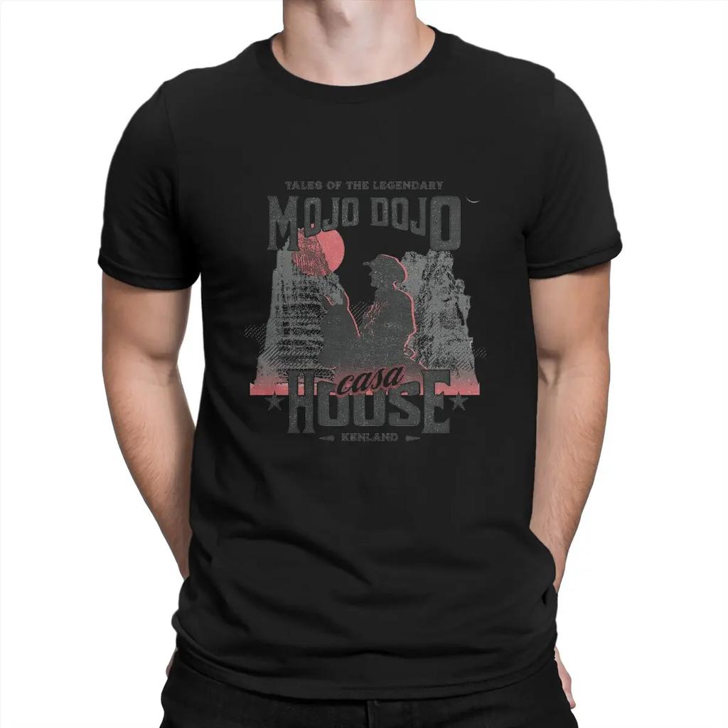 Men's T-Shirt Kenland Leisure Pure Cotton Tee Shirt Short Sleeve M-Mojo Dojo Casa Houses T Shirts Round Neck Clothes New Arrival