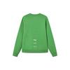 Fila Simple Letter Floral Round Neck Casual Knit Pullover Sweatshirt Women Sweatshirt Green F11W248211F-GN