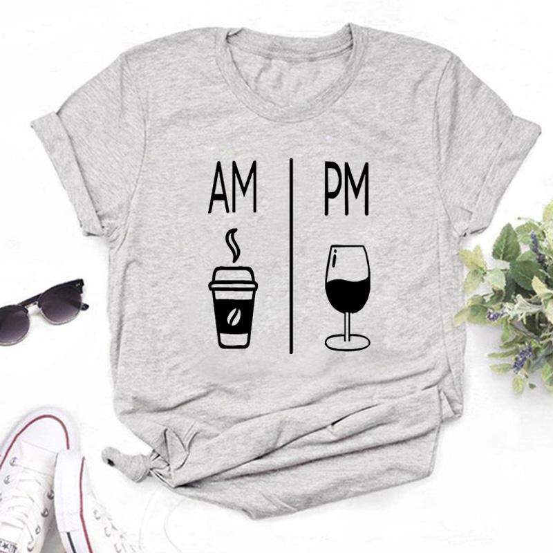 New Rose Gold Wine Glasses Tshirts Women Short-sleeve Tee Shirt Wine Glass Funny T Shirts 90s Ulzzang Female Black Tops Tees