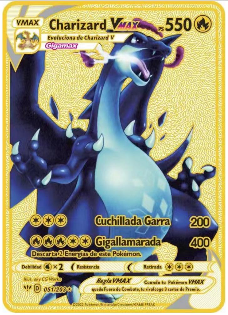Pokémon Vmax Pokemon Cards Vstar GX V English Metal Card Anime Charizard Mewtwo Blastoise Shiny Letters Game Collection Card Toy