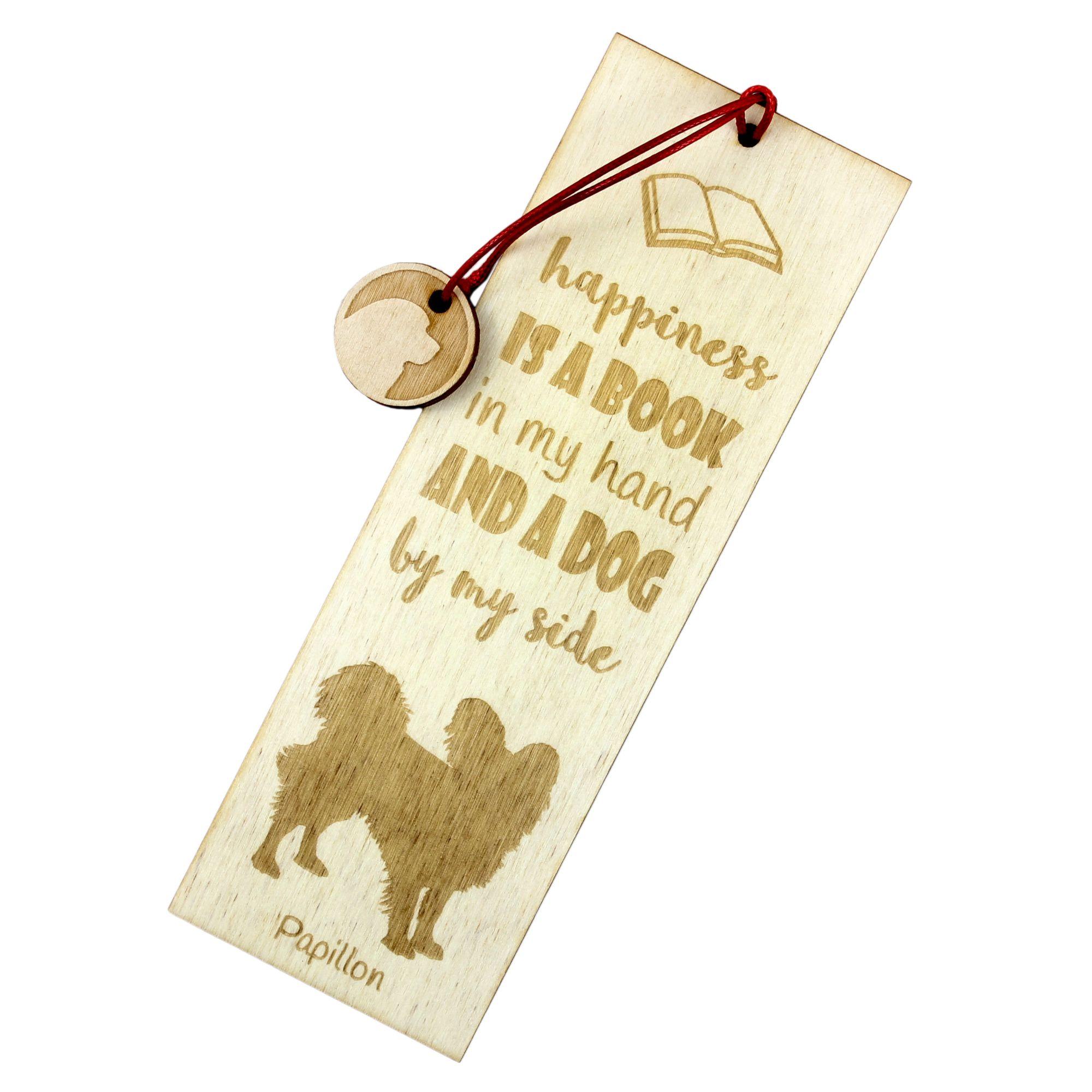 

Papillon, Continental Toy Spaniel, Butterfly dog II - dog bookmark, personalized bookmark, dog gadget for Art-Dog brand readers