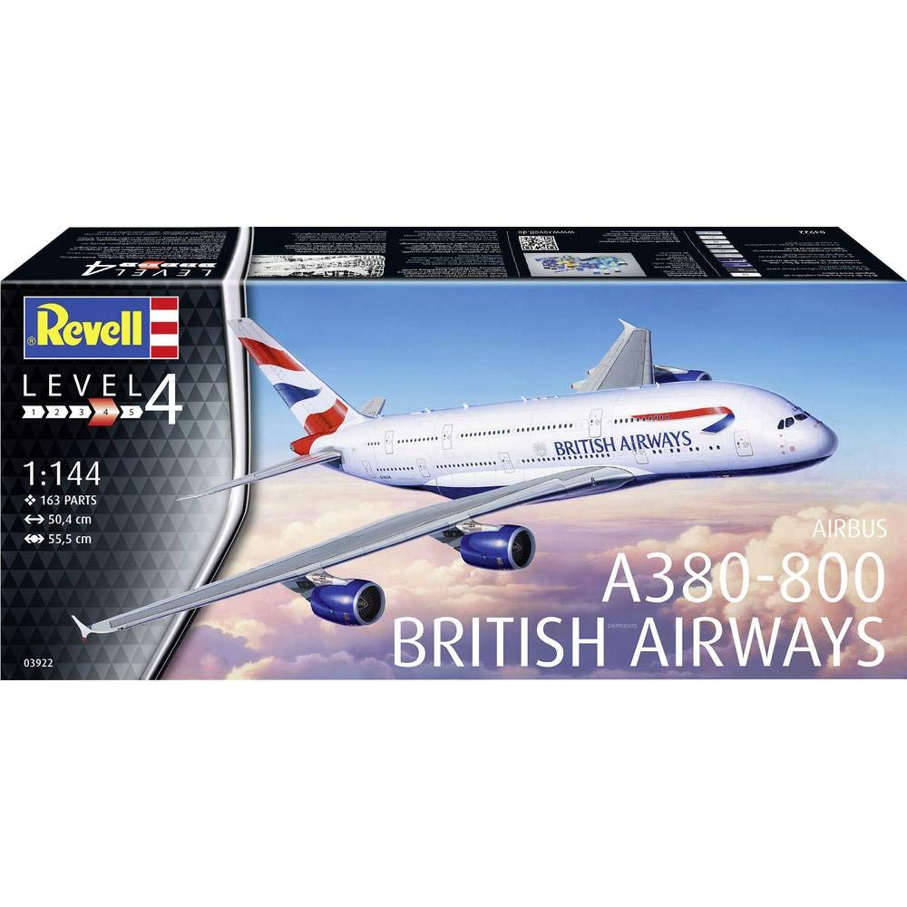 Revell Scale British Airways Plastic Model Kit 03922 1/144 A380-800