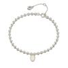 PAIGEFLYNN JEWELRY [925 Silver] Mu Pale Oval Ball Bracelet