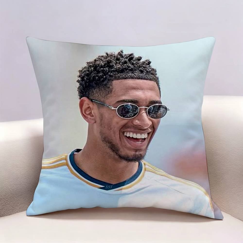 JJude BBellingham Football Doublesided print Pillow Case Pattern Printed Pillowcase For Living Room Sofa Cushion Cover