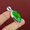Faceted green amethyst pendant 925 sterling silver pendant handmade statement pendant gemstone pendant latest design jewelry gifts for women