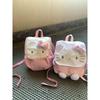 Sweet and Cute Girl Heart Schoolbag Female Sweet Pink Plaid Primary School Junior High School College Student Large Capacity Cute Shoulders
