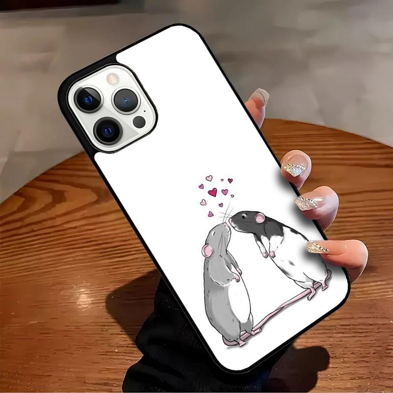 Cute Rattie Rats Phone Case For iPhone 17 Air 16 15 14 13 12 11 Pro Max Max Plus Bumper Case Cover