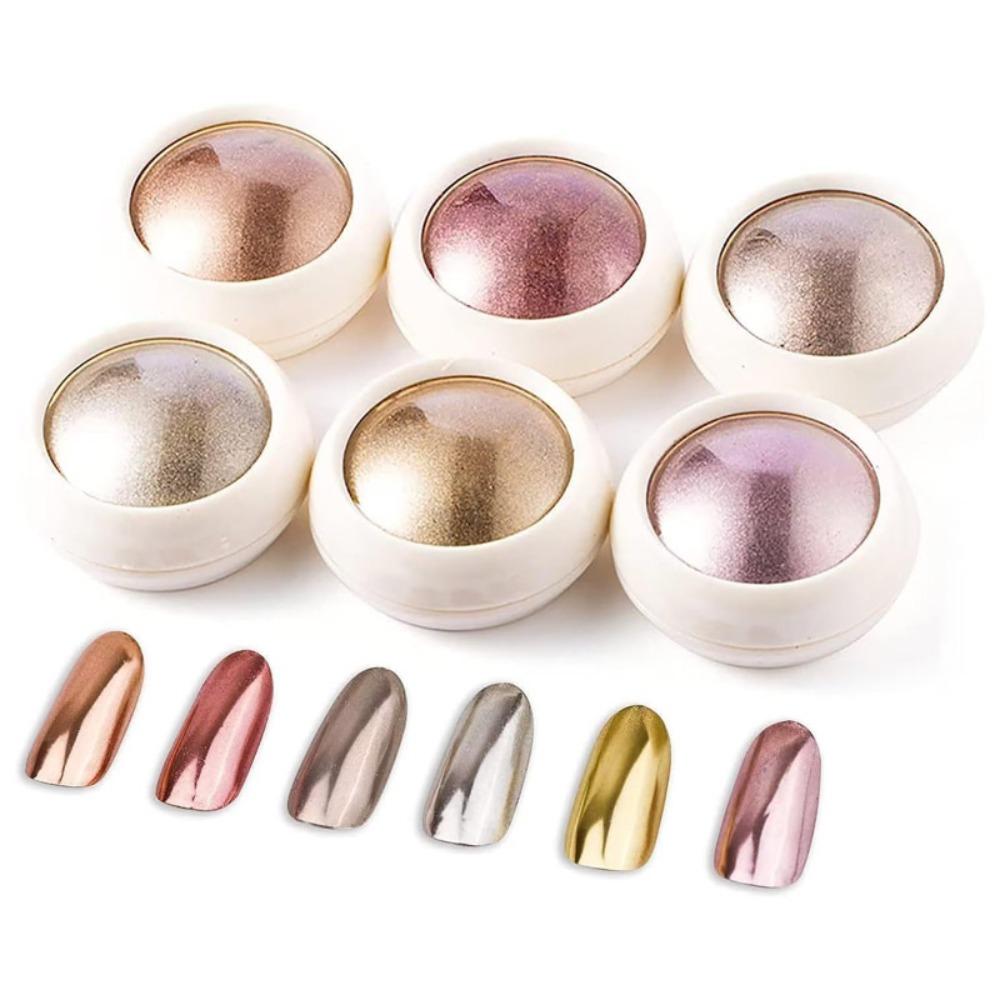Gold Silver Mirror Nail Powder Rubbing Pigment Nail Art Decoration  Home Nail Design