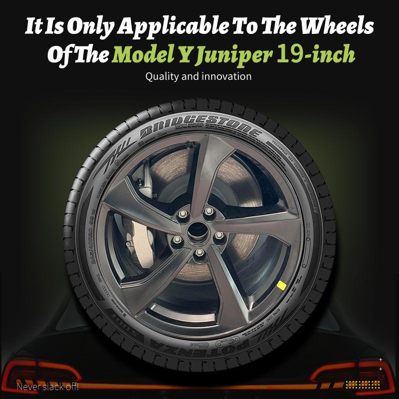 4pcs for Tesla Model Y 2025-2026 Juniper 19 inch Web Hub Caps Car Hub Caps Full Rim Covers Replacement Wheel Cover Accessories