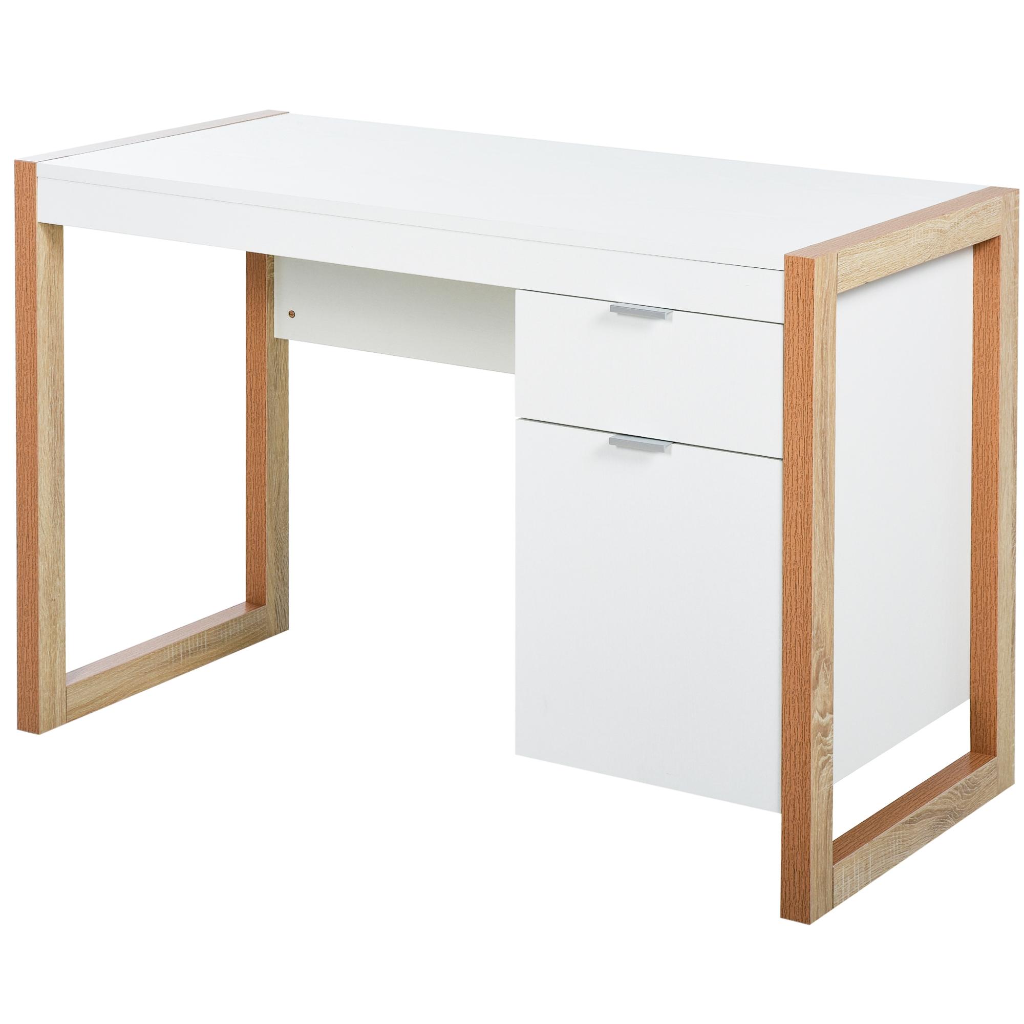 Spacious Writing Desk with Drawer Cabinet