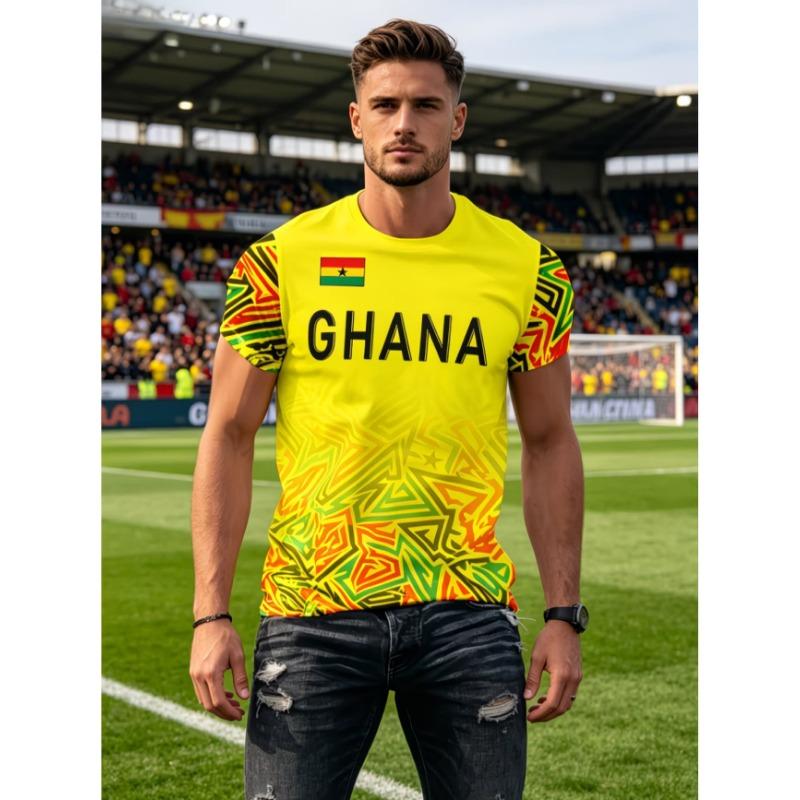 Moda Uomo T-shirt da Uomo Stampata 3D Girocollo Manica Corta Trendy Streetwear