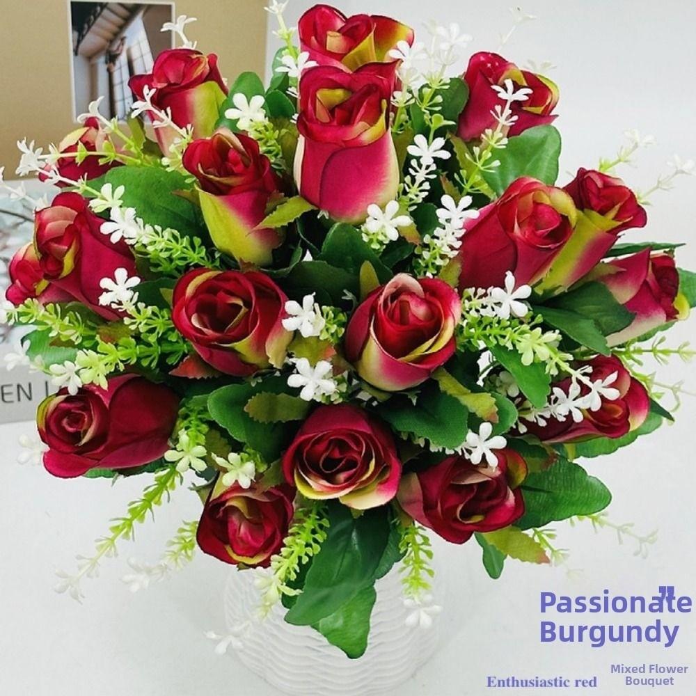 18 Heads Real Happy Lucky Flower 8 Colors Crystal Grass Bouquet  Home Decorative