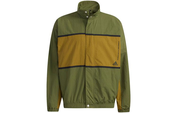 Adidas Jackets Men s Green Stand Collar Moderate Other GL8675 M