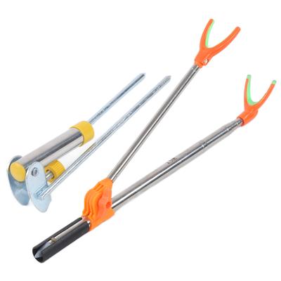 Angelrutenhalter Edelstahl Einsteck Multifunktional Angelrute Tackle Zubehör 1,5 Meter