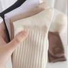 Women Solid Color Mid-tube Socks Vertical Striped Versatile Autumn and Winter Socks Boneless Pile Socks Sports Socks for Women