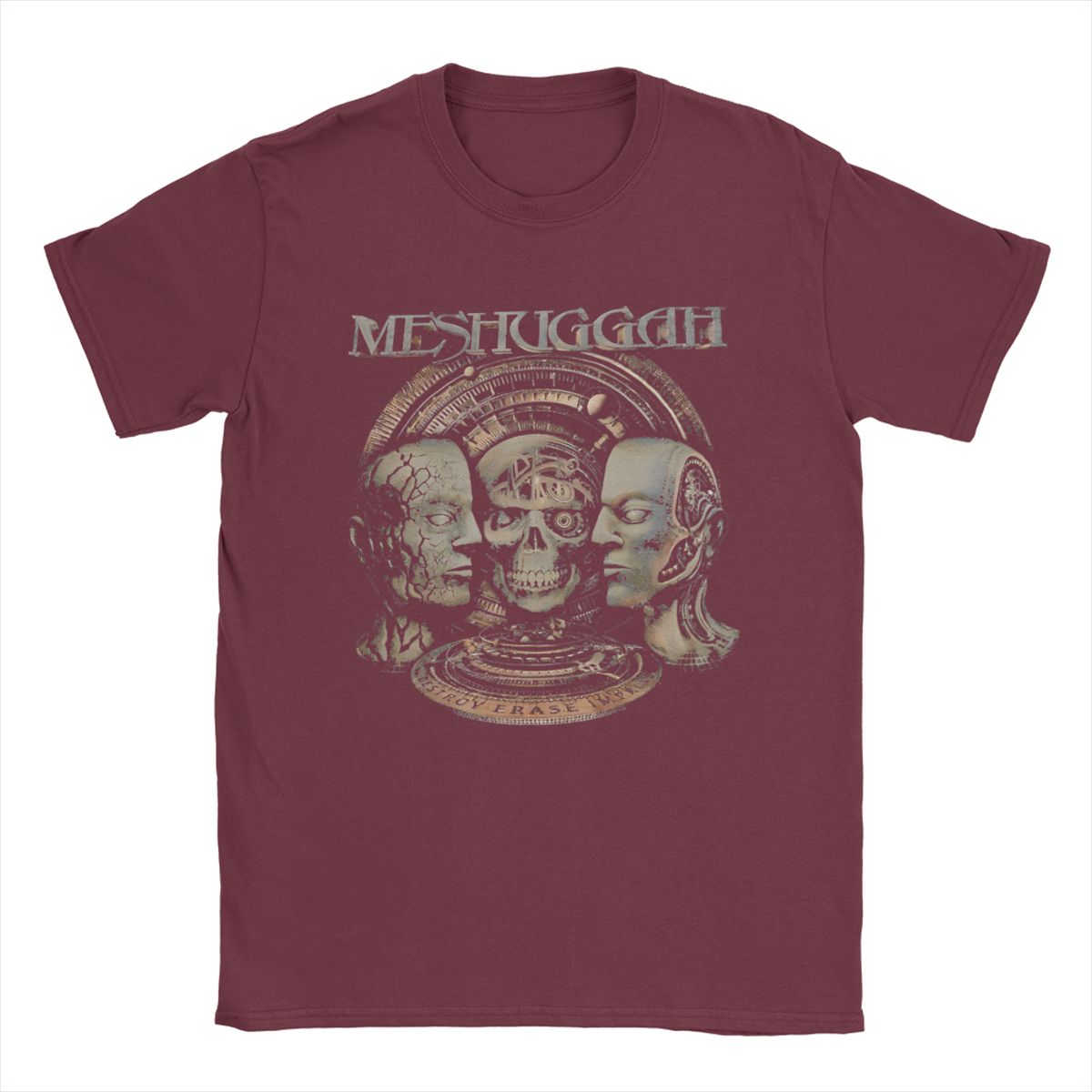 

Meshuggah The Violent Sleep Of Reason T Shirts Apparel Men Women s Cotton Vintage Tee Shirt Short Sleeve Clothes New Arrival XXXXXL бордовый