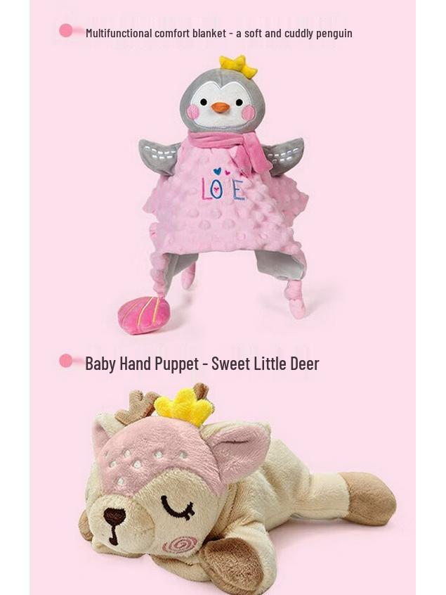 Baby Deer Soothing Hand Puppet & Comfort Blanket Set